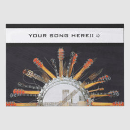 GITAAR SNAREN IN DE ZON TISSUEPAPIER