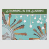 GITAAR SNAREN IN DE ZON TISSUEPAPIER (Voorkant)