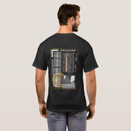 Gitaar & Sneakers: Casual muziek vibes T-shirt (Achterkant volledig)