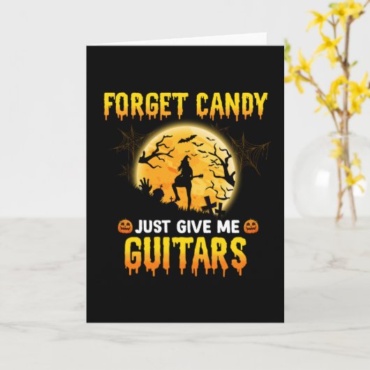 Gitaar speel heks vergeet snoep geef me gewoon git kaart (Gele Bloem)