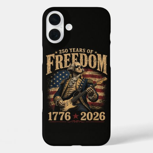 Gitaar spelen 250 jaar 4 juli Case-Mate iPhone case (Achterkant)