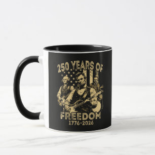 Gitaar spelen 4 juli 250ste verjaardag mok