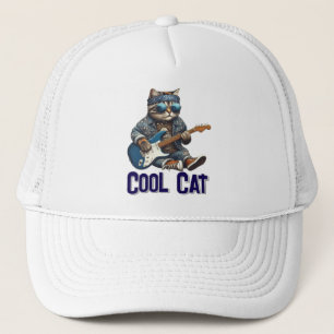 Gitaar spelen Cat - Cool Kat Vibes Trucker Pet