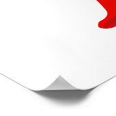 Gitaar spelen chili peper, grappige Cartoon Poster (Hoek)