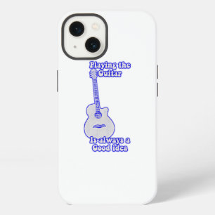 Gitaar spelen is altijd een goed idee. blauw iPhone 13 hoesje
