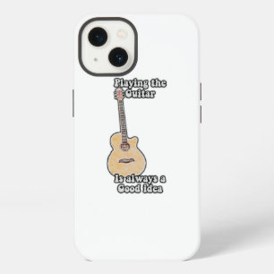 Gitaar spelen is altijd een goed idee. vintage iPhone 13 hoesje
