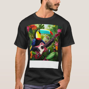 Gitaar spelen Toucan Bird T-shirt