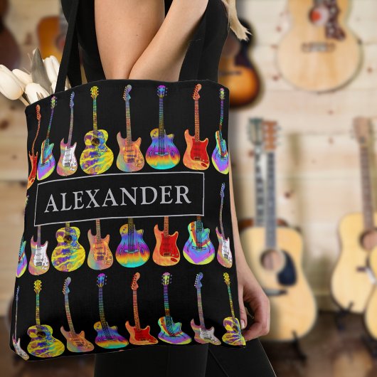 Gitaar Speler Naam Gitarist Muziek Tote Bag