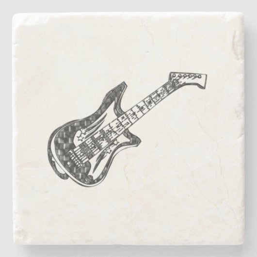 gitaar stenen onderzetter (Voorkant)