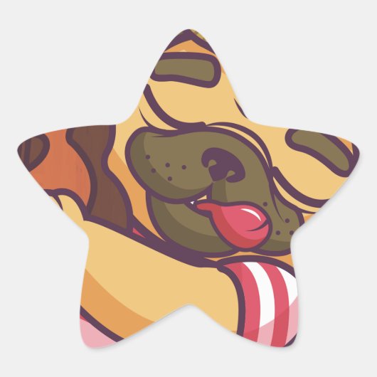 gitaar ster sticker (Voorkant)