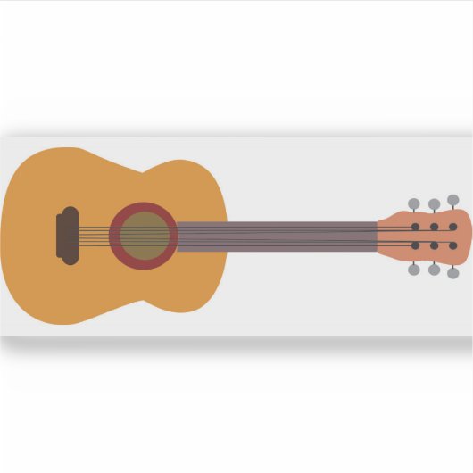 gitaar sticker (Voorkant)
