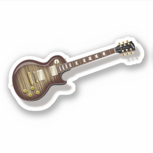  gitaar sticker (Voorkant)