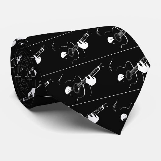 gitaar stropdas (Opgerold)