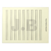 Gitaar Tabulatuur Notitieblok met Watermerk (Voorkant)