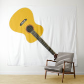 Gitaar Tapijtwerk Wandkleed (In Situ (horizontaal))