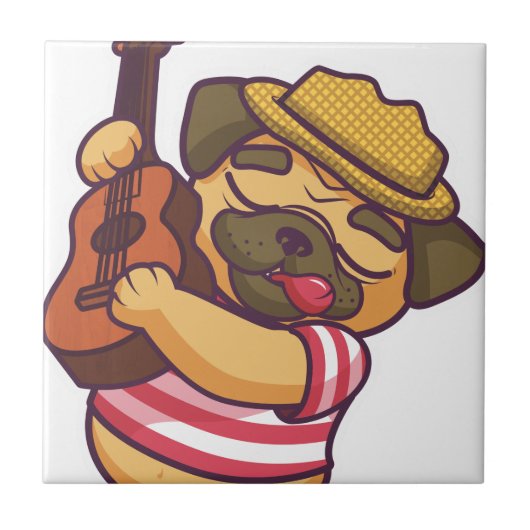 gitaar tegeltje (Voorkant)