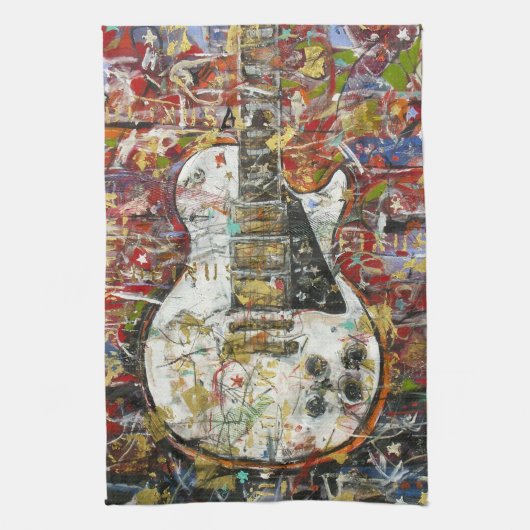 gitaar - theedoek (Verticaal)