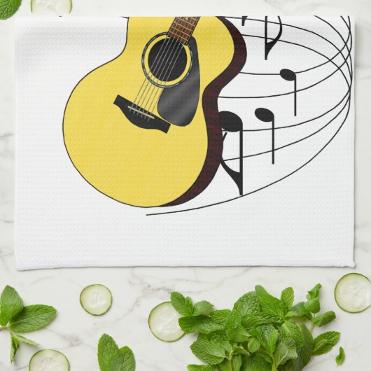 gitaar theedoek (Gevouwen)