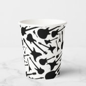 Gitaar Theme Paper Cups Papieren Bekers (Voorkant)