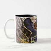 gitaar tweekleurige koffiemok (Links)