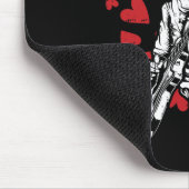 Gitaar Valentijnsdag Cool Rock Muzikant spelen Muismat (Hoek)