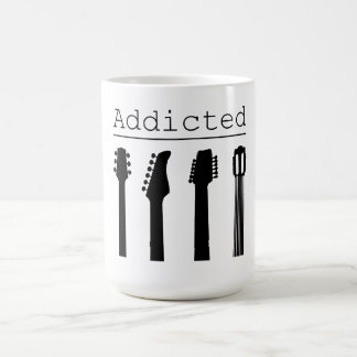 gitaar verslaafd koffiemok