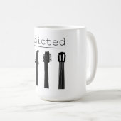 gitaar verslaafd koffiemok (Voorkant rechts)