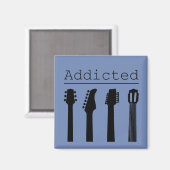 gitaar verslaafd magneet (Voorkant / Achterkant)