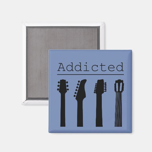 gitaar verslaafd magneet (Voorkant / Achterkant)