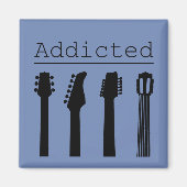 gitaar verslaafd magneet (Voorkant)