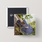  gitaar vierkante button 5,1 cm (Voorkant /achterkant)