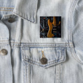 gitaar vierkante button 5,1 cm (In situ)