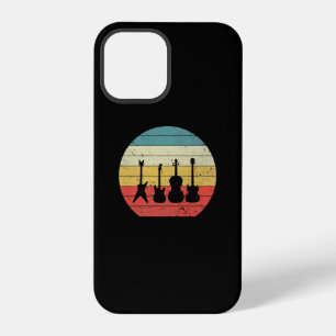 Gitaar Vintage Retro Zonsondergang Gitaar Muziek C iPhone 12 Pro Hoesje