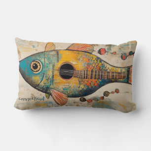 Gitaar Vis Sierkussen Kussen