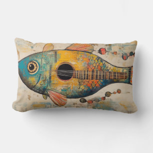 Gitaar Vis Sierkussen Kussen