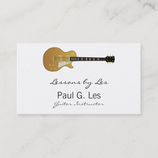 gitaar visitekaartje (Voorkant)