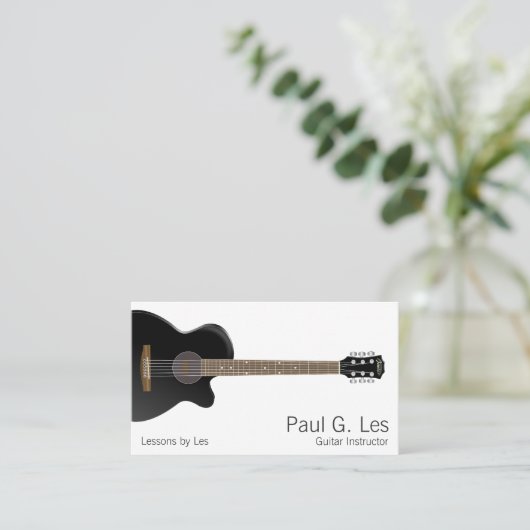 gitaar visitekaartje (Staand voorkant)