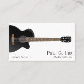 gitaar visitekaartje (Voorkant)