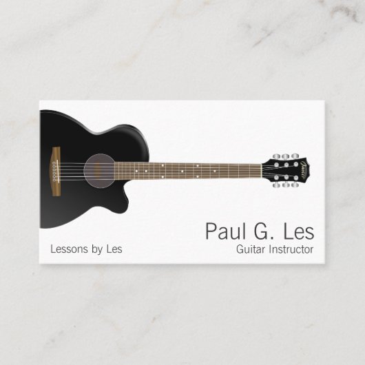 gitaar visitekaartje (Voorkant)