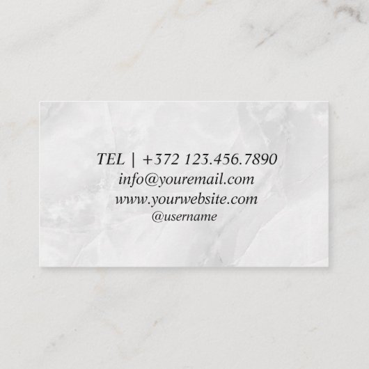 Gitaar | Visitekaartje muziekinstructeur (Achterkant)