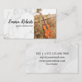 Gitaar | Visitekaartje muziekinstructeur (Voorkant / Achterkant)