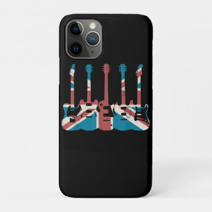 gitaar Vlag Groot-Brittannië - gitaarspeler Case-Mate iPhone Case