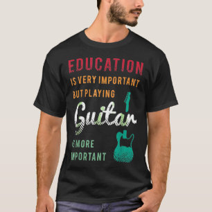 gitaar voor gitarist met het beeld van het Koordin T-shirt
