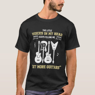 gitaar voor mannen gitaarspeler voor gitarist 6 t-shirt