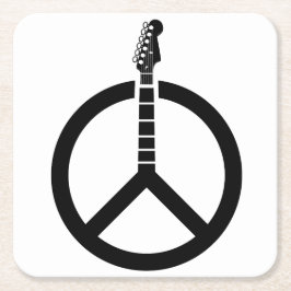 Gitaar Vredesteken Kartonnen Onderzetters
