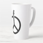 Gitaar Vredesteken Latte Mok (Rechterhoek)