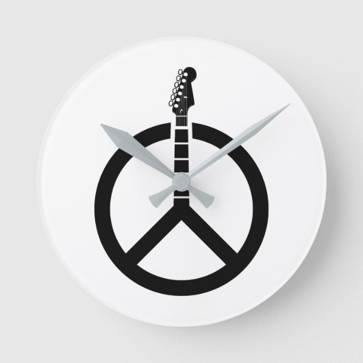 Gitaar Vredesteken Ronde Klok (Voorkant)