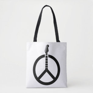 Gitaar Vredesteken Tote Bag