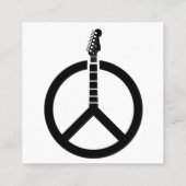 Gitaar Vredesteken Vierkante Visitekaartje (Achterkant)