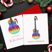Gitaar Vrolijk Kerstfeest Custom Budget